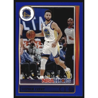 2021-22 Hoops Blue #18 Stephen Curry