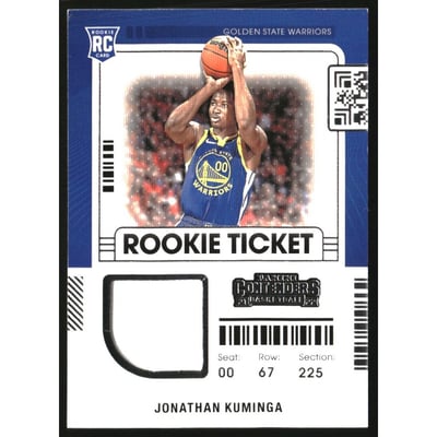 2021-22 Panini Contenders Rookie Ticket Swatches #7 Jonathan Kuminga