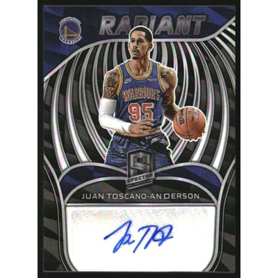 2021-22 Panini Spectra Radiant Signatures #3 Juan Toscano-Anderson/99