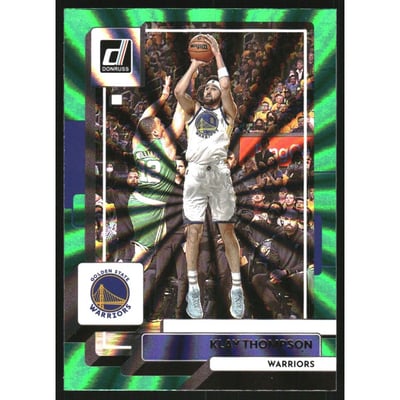 2022-23 Donruss Holo Green Laser #117 Klay Thompson