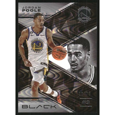 2022-23 Panini Black Silver #19 Jordan Poole