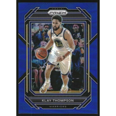 2022-23 Panini Prizm Prizms Blue #115 Klay Thompson