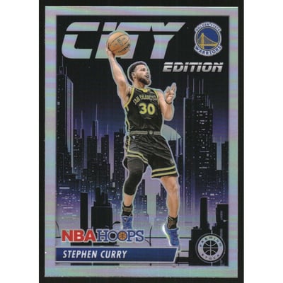 2023-24 Hoops Premium Stock City Edition Silver Prizm #30 Stephen Curry
