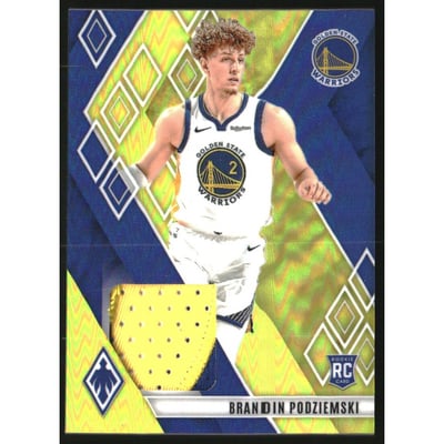 2023-24 Panini Phoenix Rookie Memorabilia Yellow #17 Brandin Podziemski