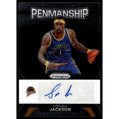 2023-24 Panini Prizm Penmanship #1 Stephen Jackson