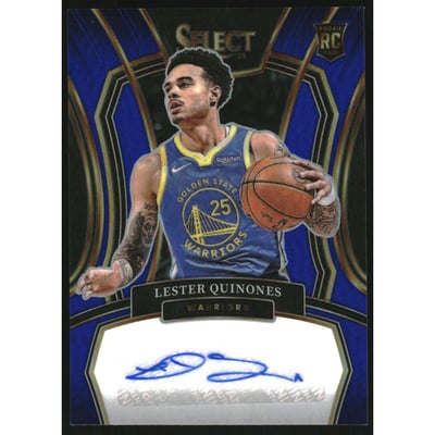 2023-24 Select Rookie Signatures Blue Prizm #39 Lester Quinones
