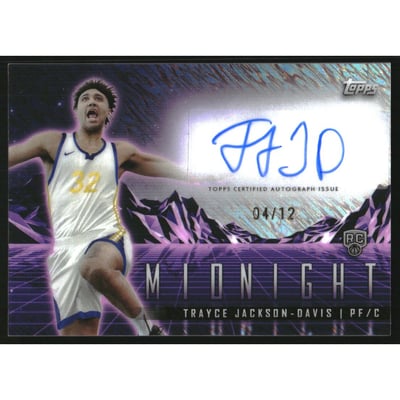 2023-24 Topps Midnight Rookie Horizon Signatures Midnight #RHSTJD Trayce Jackson-Davis