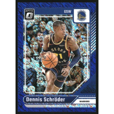 2024-25 Donruss Optic Blue Shimmer #84 Dennis Schroder