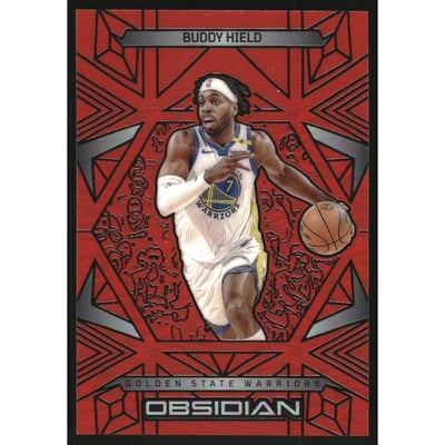 2024-25 Panini Obsidian Electric Etch Orange Flood #48 Buddy Hield