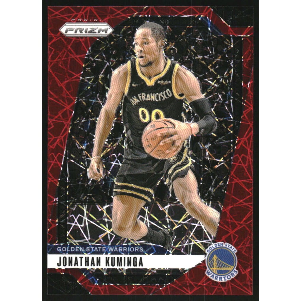 2024-25 Panini Prizm Prizms Red Lazer #104 Jonathan Kuminga