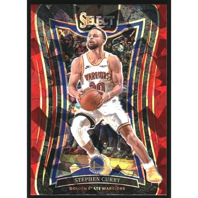 2024-25 Select Red Cracked Ice Prizms #346 Stephen Curry