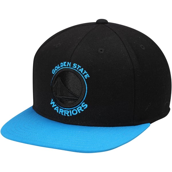 adidas Golden State Warriors Neon Snapback Hat - Black display picture 3