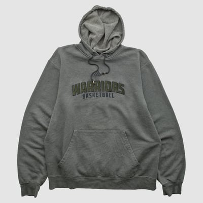 Golden State Warriors Adidas 2010s Hooded Pullover Sweatshirt - Gray - S by Fanatics Real Vintage