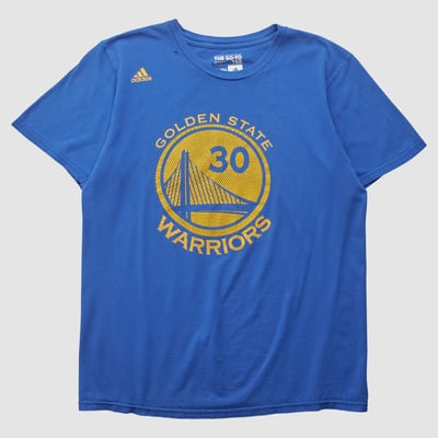 Golden State Warriors Adidas 2010s T-shirt - Blue - XS by Fanatics Real Vintage
