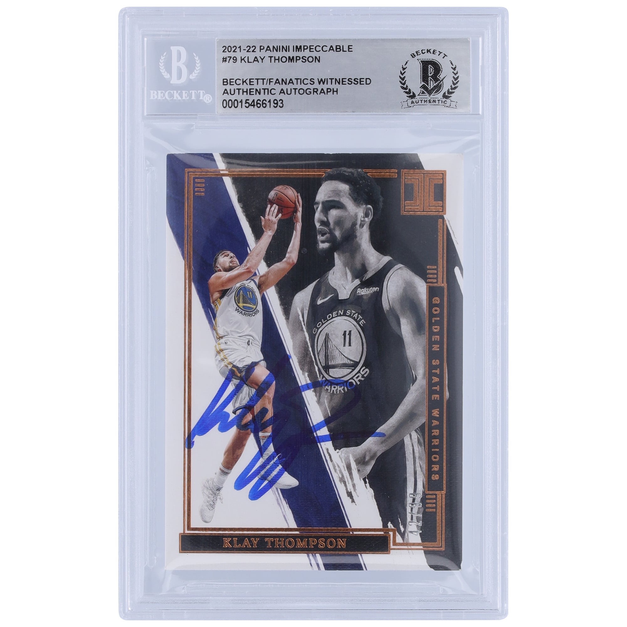 Klay Thompson Panini Autographed RC Rookie 0 Cards | Warriors Card 