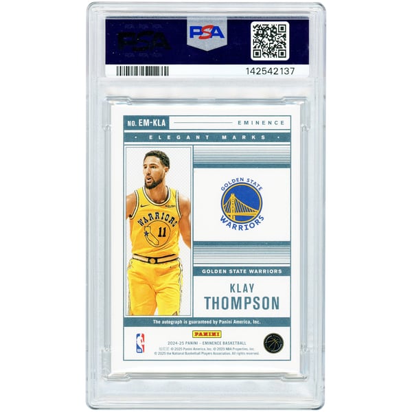 Klay Thompson Golden State Warriors Autographed 2024-25 Panini 