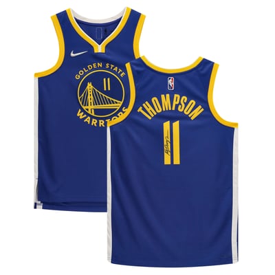 Klay Thompson Golden State Warriors Fanatics Authentic Autographed Nike 2021-2022 Swingman Jersey - Royal