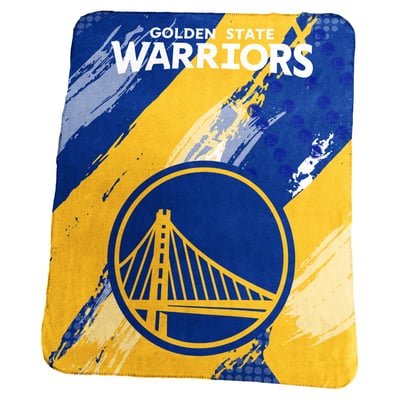 Golden State Warriors Logo Brands 50" x 60" Brush Stroke Classic Fleece Blanket