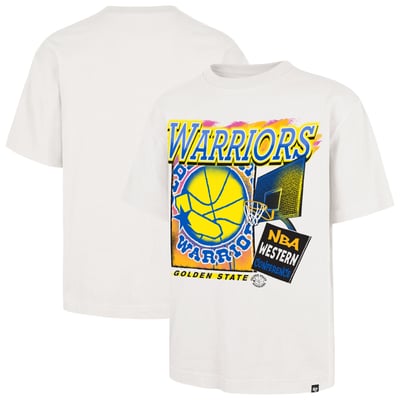  Golden State Warriors '47 City Paint Reed Foundation T-Shirt - Cream