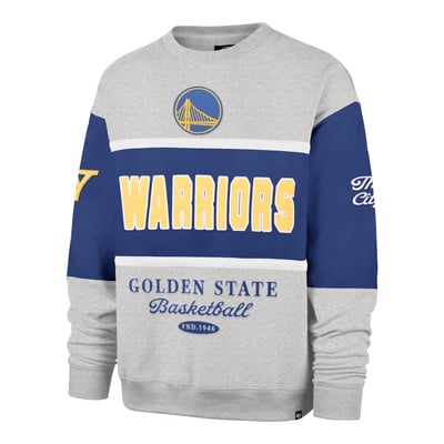 Golden State Warriors '47 Blockfield Maximalist Sweatshirt - Gray
