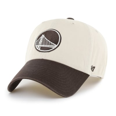 Golden State Warriors '47 Two-Tone Clean Up Adjustable Hat - Natural/Brown