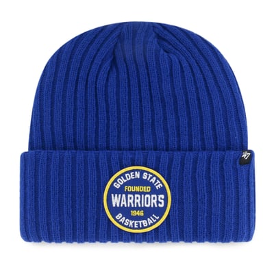  Golden State Warriors '47 Ribbed Snowdrift Cuffed Knit Hat - Royal