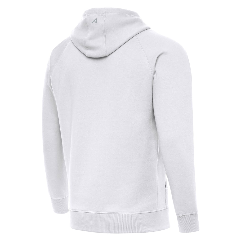 Golden State Warriors Antigua St. Patrick's Day Victory Raglan Pullover Hoodie - White