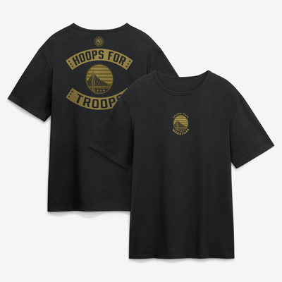 Golden State Warriors Hoops For Troops T-Shirt - Black