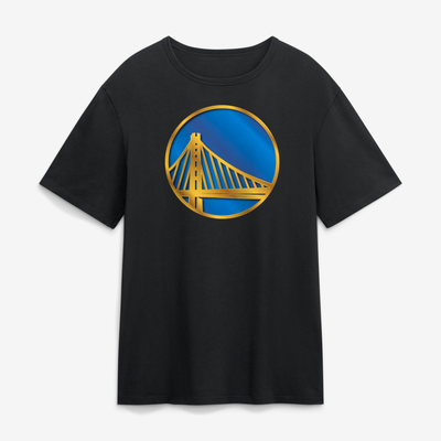Golden State Warriors  Metallic Mascot T-Shirt - Black