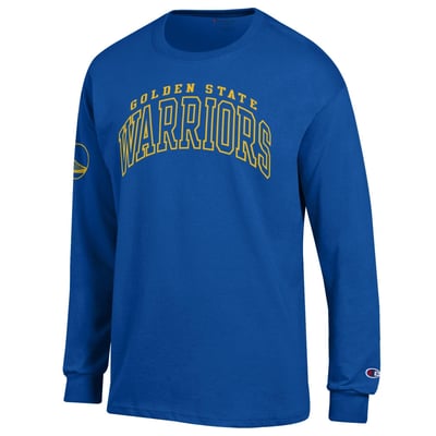  Golden State Warriors Champion Jersey Long Sleeve T-Shirt - Royal