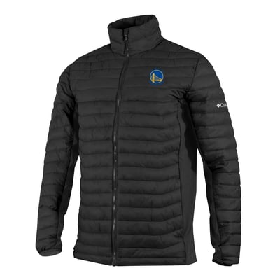 Golden State Warriors Columbia Powder Pass Hybrid Full-Zip Jacket - Black