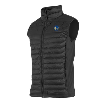 Golden State Warriors Columbia Powder Pass Hybrid Full-Zip Vest - Black