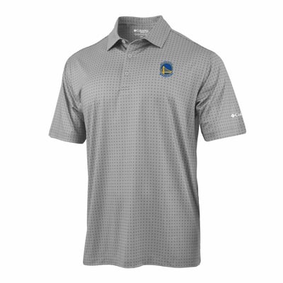 Golden State Warriors Columbia Highland Drift Omni-Wick Polo - Gray