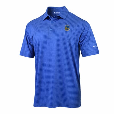 Golden State Warriors Columbia Highland Drift Omni-Wick Polo - Royal