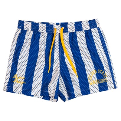 Golden State Warriors Duvin Designs Co. League Of Leisure Swim Trunks - Blue