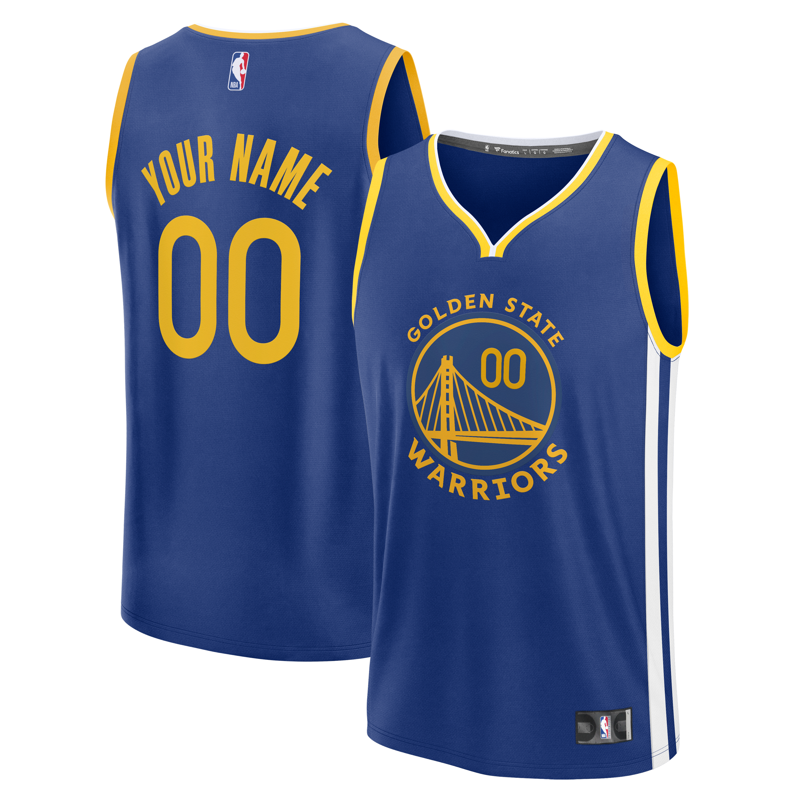 Golden State Warriors Fast Break Custom Jersey Icon Edition Royal