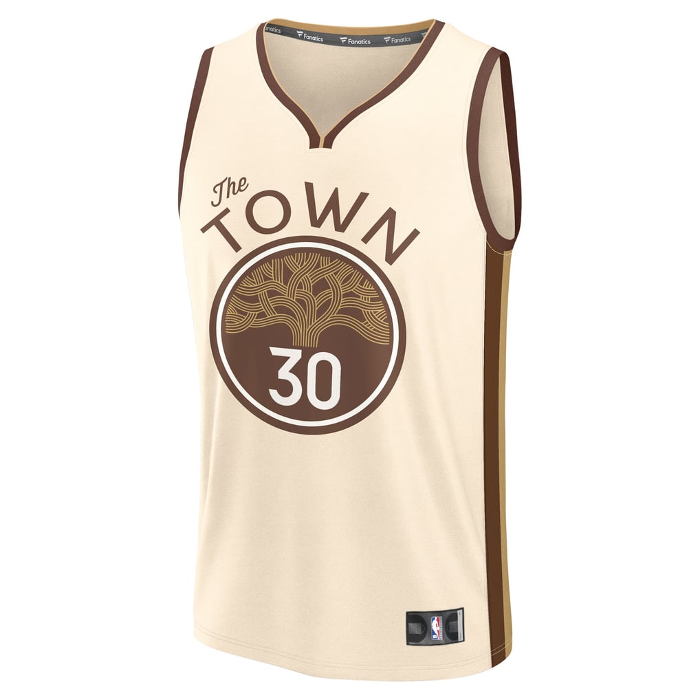 Learning Chart Size Men's Golden State Warriors Stephen Curry Fanatics Tan 2025/26 City ...