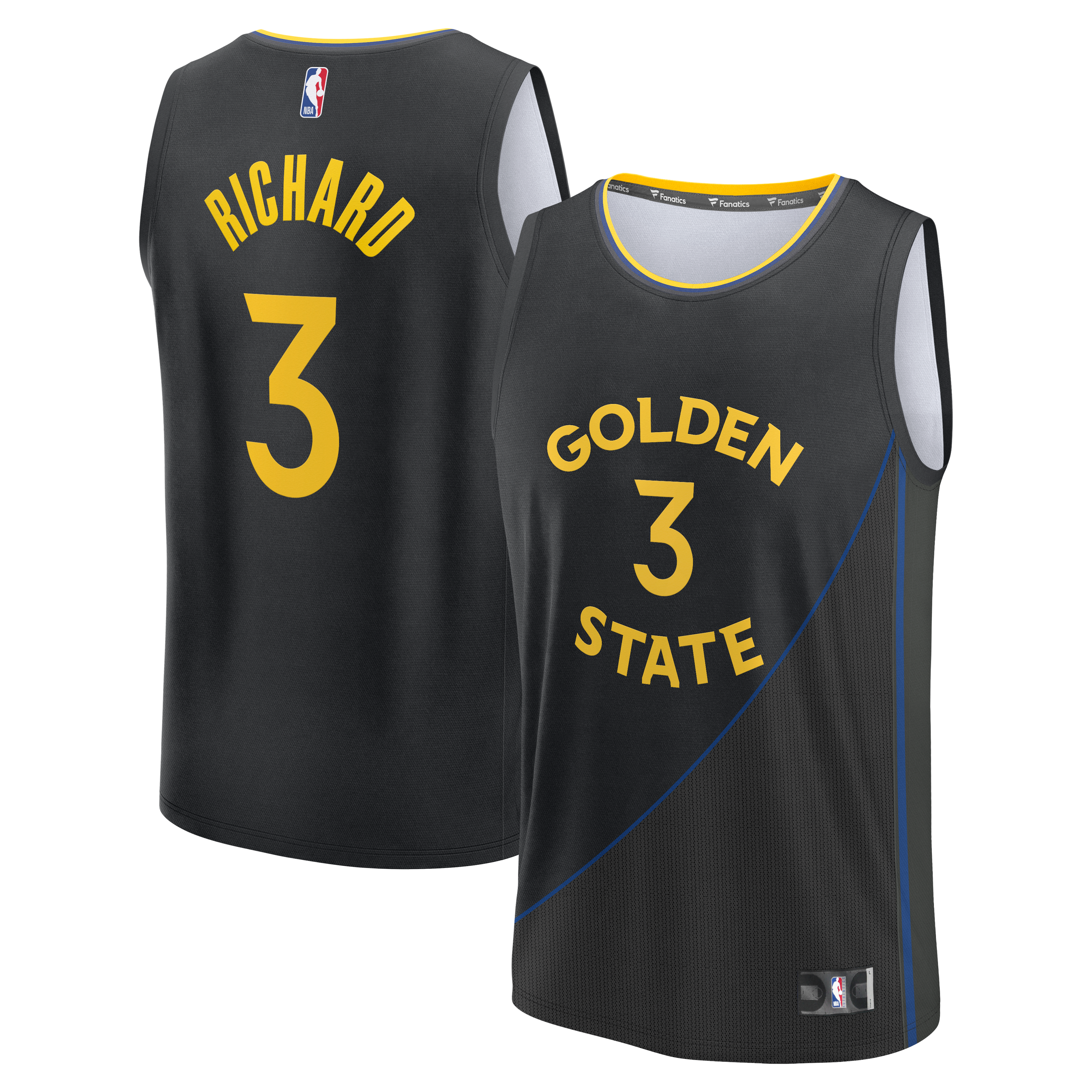 Will Richard Golden State Warriors Fast Break Replica Player Jersey Statement Edition Black