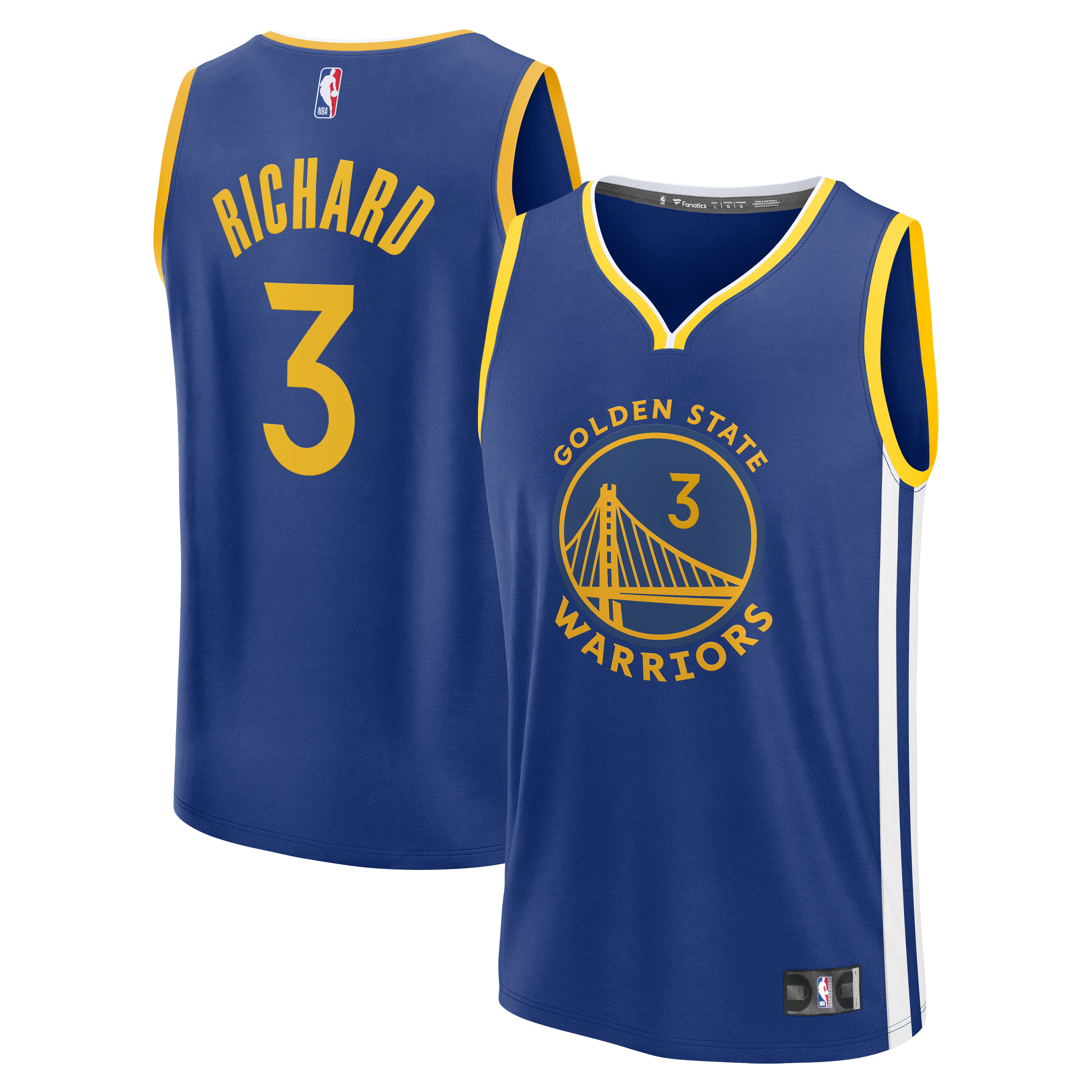 Will Richard Golden State Warriors Fast Break Replica Jersey Blue Icon Edition