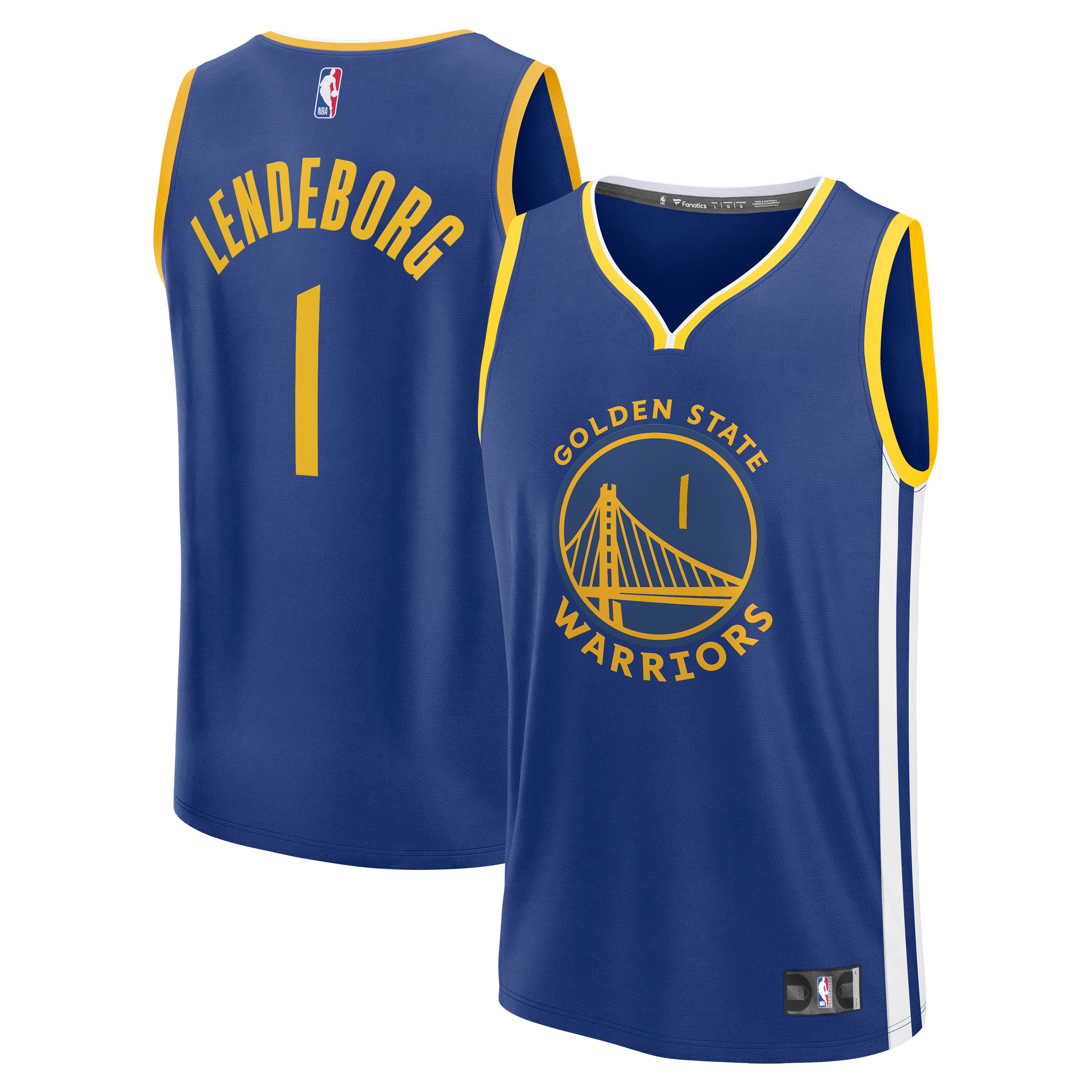 Yaxel Lendeborg Golden State Warriors 2026 NBA Draft First Round Pick Fast Break Jersey Icon Edition Royal