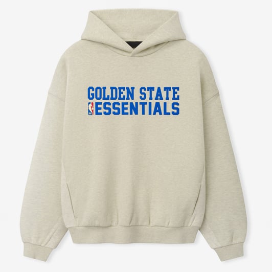 Golden State Warriors Fear of God 90s Relaxed Hoodie - Cream