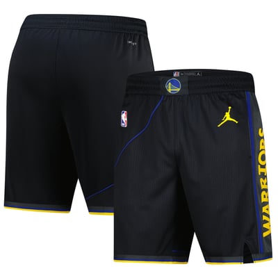 Golden State Warriors Jordan Brand 2024/25 Swingman Shorts - Statement Edition - Black