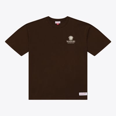  Golden State Warriors Mitchell & Ness Essentials Chocolate T-Shirt - Brown