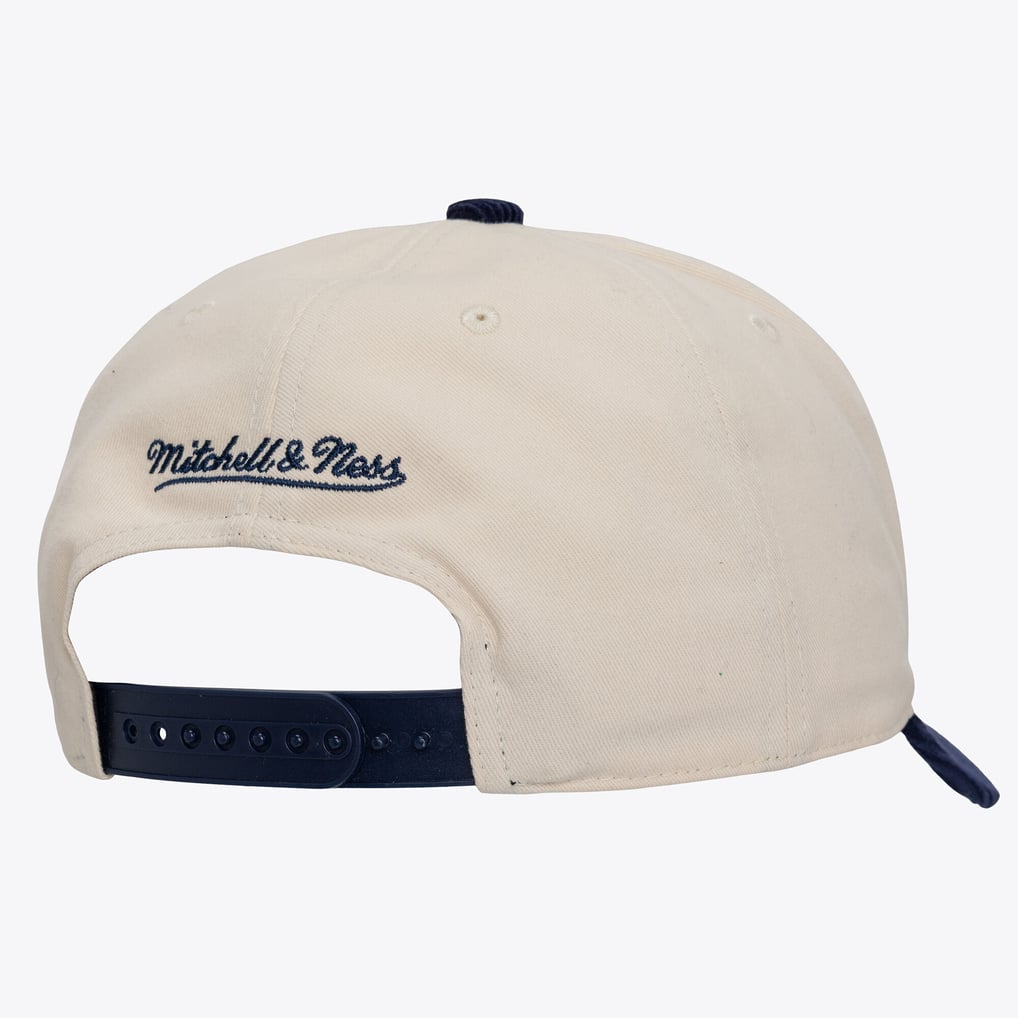  Golden State Warriors Mitchell & Ness Two-Tone Pro-Crown Adjustable Hat - Cream