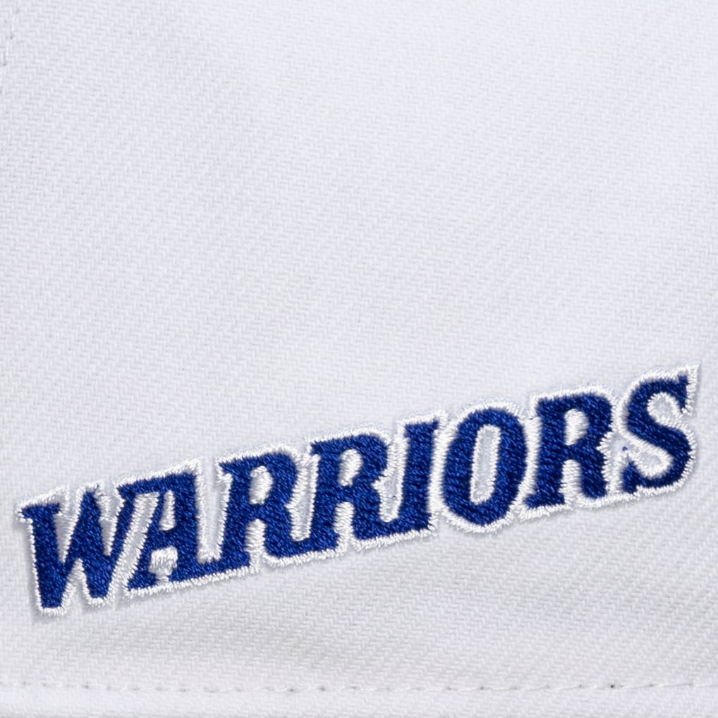 Golden State Warriors Mitchell & Ness Ghosted Pro Adjustable Hat - White
