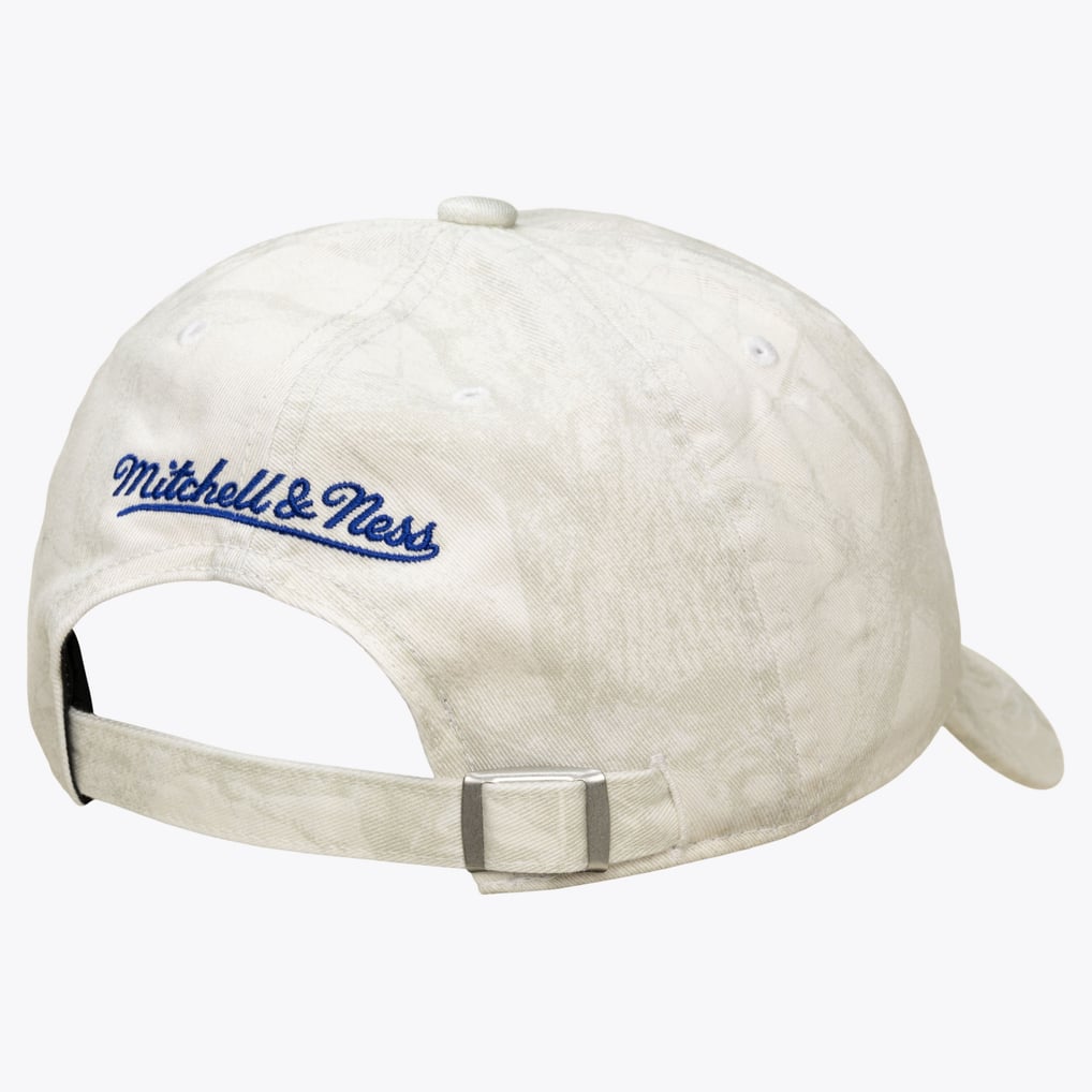Golden State Warriors Mitchell & Ness Ghosted Strapback Hat - White
