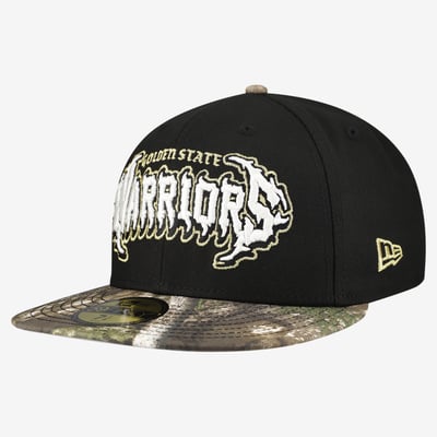  Golden State Warriors New Era Thrilla 59FIFTY Fitted Hat - Black