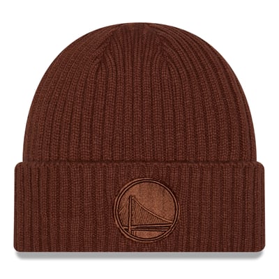 Golden State Warriors New Era Color Pack Cuffed Knit Hat - Brown
