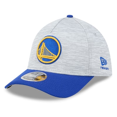  Golden State Warriors New Era 39THIRTY M-Crown Tech Stretch Hat - Gray
