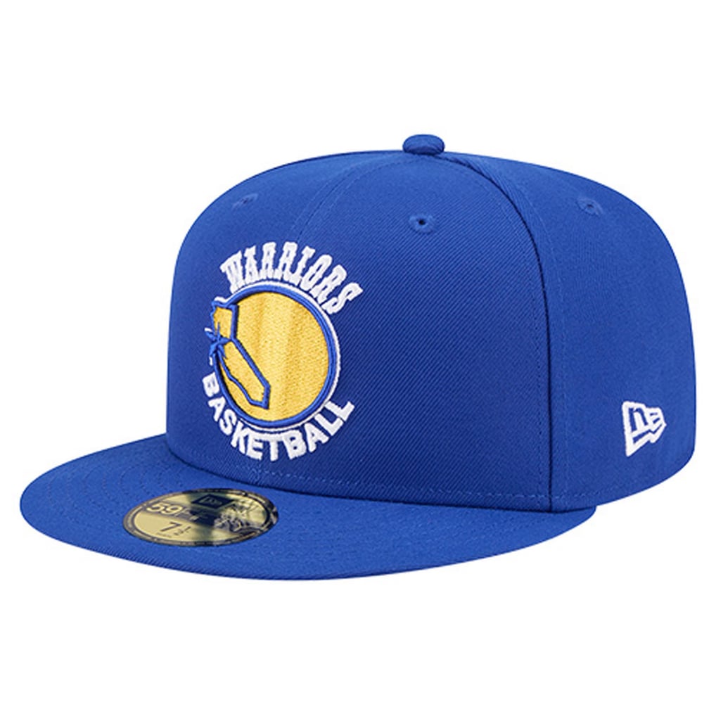  Golden State Warriors New Era Core Logo 59FIFTY Fitted Hat - Royal